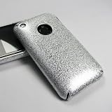 iPhone 3G 3GSケース　薄型 軽量 やわらかいレジンケース シルバー　液晶保護フィルム付　 送料無料