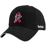 NFL Reebok Atlanta Falcons Black Breast Cancer Awareness Flex Hat