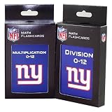 NFL New York Giants Multiplication and Division Flash Cards