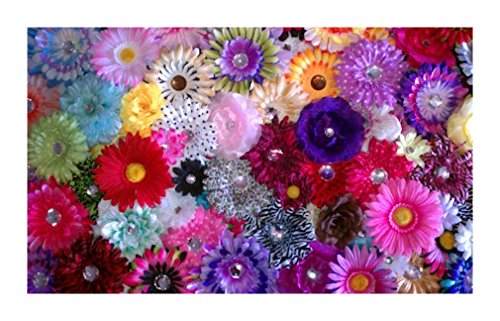 BotiqueCutie 20 Wholesale Flower Hair Clips Various Styles & Sizes