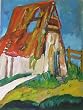 Untitled Original Landscape Oil Painting on Canvas By Carmel Artist Jane Bradford - Unframed Artwork