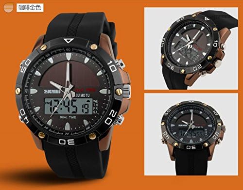 KANO BAK Men Mens Unisex Girl Lady Digital Alarm Waterproof quartz Sport Gift Wristwatch Watch Watch Gold