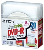 TDK 録画用DVD-R CPRM対応 日本製ディスク 不織布&スマートケース 20枚入り DVD-R120DPWX20FK