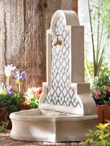 28 Moroccan Mosaic Tile Floor/Wall Mounted Fountain