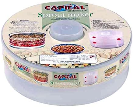 Capital Kitchenware Healthy Hygienic Sprout Maker With 1 Compartment, Multi-Color