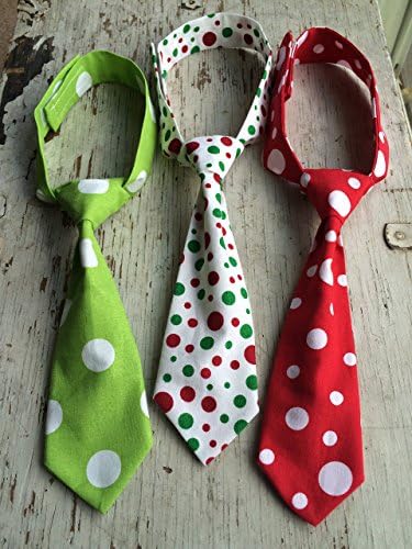 Valentine Neck Tie Newborn Toddler Boy Neck Tie Green Polka Dot Tie Red Polka Dot Tie