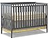 Stork Craft Sheffield Fixed Side Convertible Crib, Gray