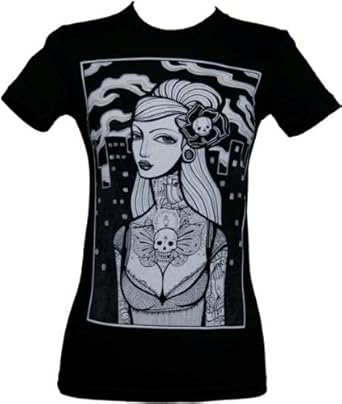 Amazon.com: Mi Vida Loca by Whitney Lenox Tattoo T-Shirt Black: Clothing