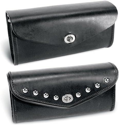 Carroll Leather H781P Black Large Heavy Leather Saddlebag