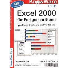 Excel 2000 f�r Fortgeschrittene.