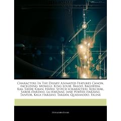 Articles on Characters in the Disney Animated Features Canon, Including: Mowgli, King Louie, Baloo, Bagheera, Kaa, Shere Khan, Hathi, Stitch (Characte