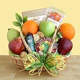 Fruit and Cheese Gourmet Gift Basket Christmas Gift Idea
