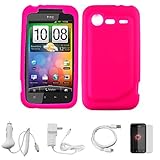 Pink Premium Soft Rubberized Silicone Skin Cover for Verizon Wireless New H ....