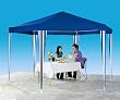 gartenpavillon sechseckig metall