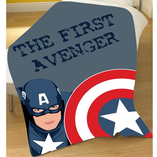 Captain America Fleece Blanket Throw OFFICIAL