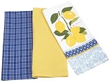 DII Le Limon Print Dishtowel, Set of 3
