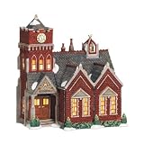 Department 56 Dickens A Christmas Carol Village Lit Miniature Building, Glensford School