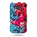 CoverON® Slim Hard Case for ZTE Reef N810 with Cover Removal Tool - (Pink Blue Butterfly)