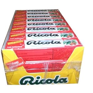 Ricola Cough Suppressant Throat Drops,cherry- Honey , 10 Drops Per Stick (Pack of 24) by Ricola