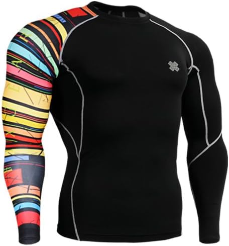 Fixgear Mens Womens Running MMA Skin Tight Under Long Sleeve Baselayer L