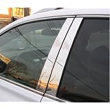 ACURA MDX EXTERIOR STAINLESS STEEL CHROME PILLAR POSTS TRIM SET 2001 2002 2003 2004... by Unknown