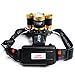 Benran Waterproof LED Headlamp Headlight Rechargeable Head Flashlight Lamp with 3 Xm-l T6 4 Modes Outdoor Sports Hiking Camping Riding Fishing Hunting (spotlight)