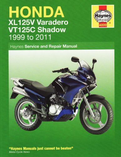 Honda Xl125v & Vt125c Shadow Service and Repair Manual: 2000-2010. Phil Mather (Haynes Motorcycle Manuals)