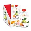 Happy Baby Organic Baby Food 2 Simple Combos, Broccoli, Peas and Pear, 3.5-Ounce Pouches (Pack of 16)