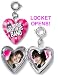 Naked Brothers Band Nat & Alex Heart Locket Photo Charm ~ It Opens