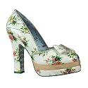 Irregular Choice Pumps KIM OH NO white floral