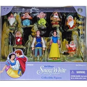 Disney Snow White and the Seven Dwarfs Poseable Figurine Figure Set by Disney