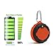 iNINJA(TM)Waterproof Bluetooth Speaker V4.0,Outdoor & Indoor Portable Shower Speaker Built-In Rechargeable Battery with Holder for Bicycles,Backpacks-Color:Orange