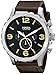 Fossil Men's JR1475 Nate Chronograph Leather Watch - Brown