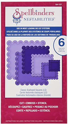 Spellbinders S4-127 Nestabilities Large Classic Scalloped Squares Die Template