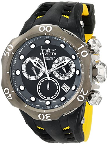 Invicta Men's 16996 Venom Analog Display Swiss Quartz Yellow Watch