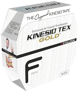 Kinesio Tex Gold FP Bulk Athletic Tape Roll, White, 2 Inch