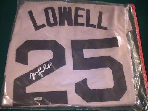 MIKE LOWELL SIGNED AUTOGRAPHED BOSTON RED SOX JERSEY W/ HOLOGRAM + COA