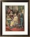 Edward II Crowned King of England at Westminster Framed Art Poster Print, 27x33