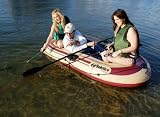 Solstice Voyager Inflatable 3 Person Fishing Boat