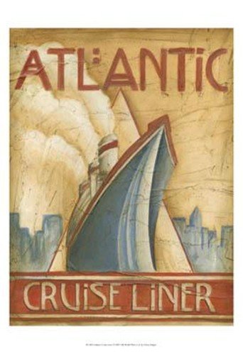 Atlantic Cruise Liner PREMIUM GRADE Rolled CANVAS Art Print Ethan Harper 13x19