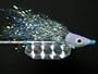 NEW FLIES Nuclee-r Holographic & Glow in Dark Pearlescent Croc-Hide Sinking Head Tube & Trolling Boogie Fly #130