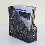Design Ideas Brocade Magazine File, Black