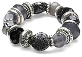 Buckley Moda Grey/Black/Brown Stretch Bracelet