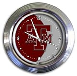 Texas A&M University Aggies New Neon Light Wall Clock