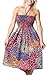 One-size-fits-most Tube Dress/Coverup with Peacock Print (many colors)
