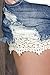 Boot Cuffs & Socks Comfy Cotton Lace Short Shorts Extender with Elastic Waistband - Soft Romper Extender for Women