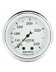 Automotive Parts and Accessories: Auto Meter 1632 Old Tyme White Mechanical Water Temperature Gauge - Auto Meter