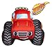 Blaze the Monster Machine Ready To Roll Toddler Bed Set, Red