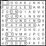 50 WordSearch Puzzles and Fill in the Blanks: Founding Fathers ~ Kathy Yoder