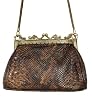 Snakeskin design vintage style evening bag Rocker Handbag